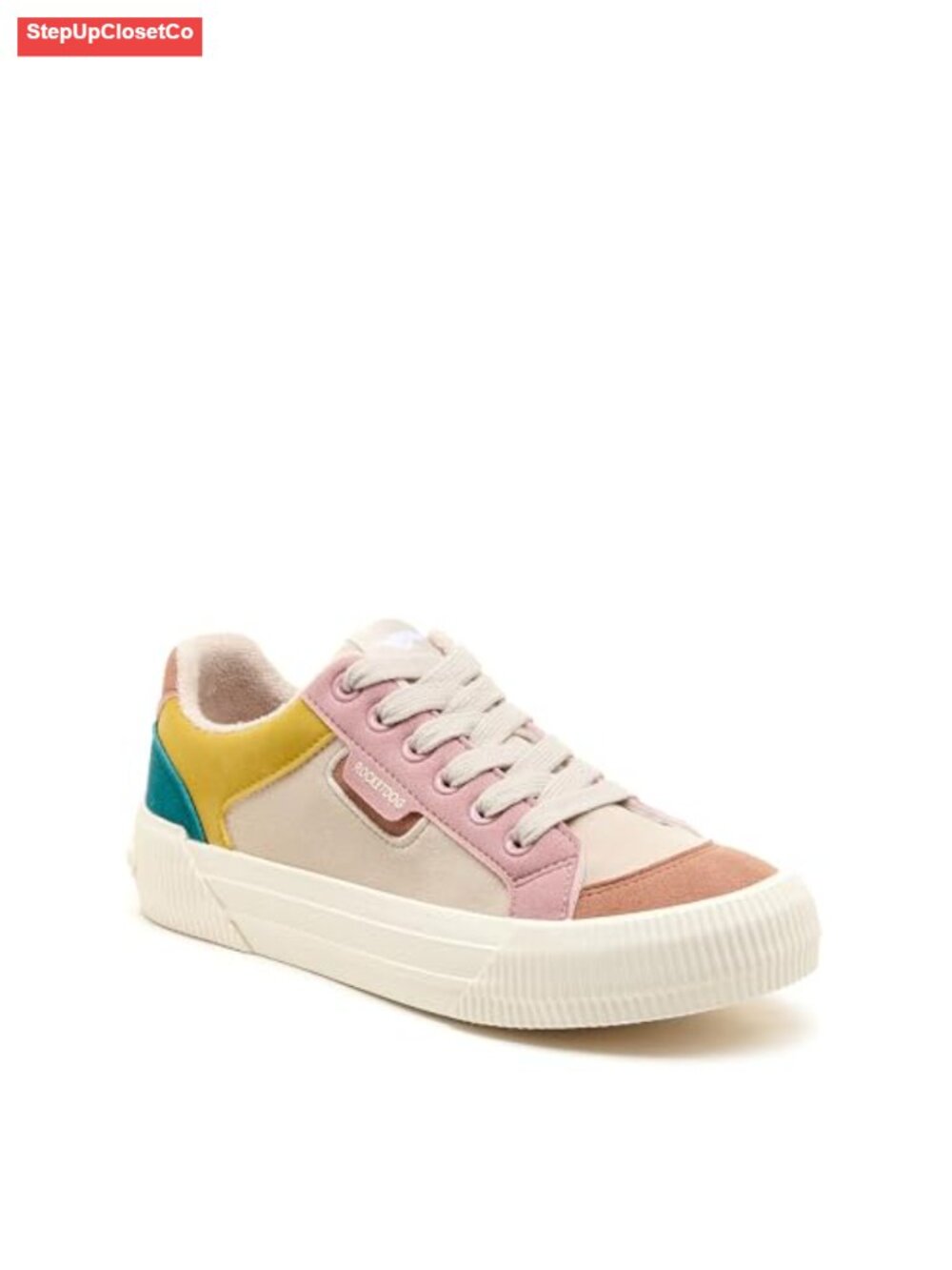 Platform Lace Up Sneakers with Memory Foam Insole and Rubber Sole